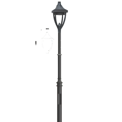 LI-8226-50034 Modern Outdoor Pole Light